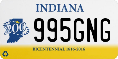 IN license plate 995GNG