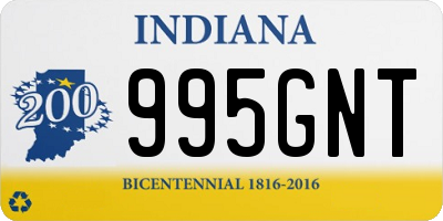 IN license plate 995GNT