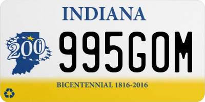 IN license plate 995GOM