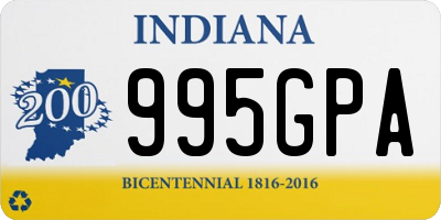 IN license plate 995GPA