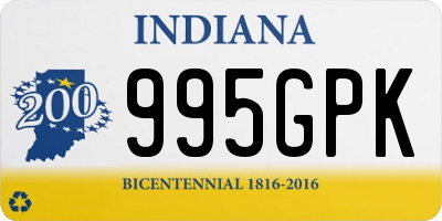 IN license plate 995GPK