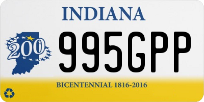 IN license plate 995GPP