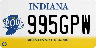 IN license plate 995GPW