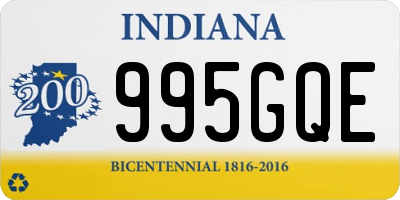 IN license plate 995GQE