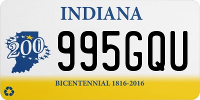 IN license plate 995GQU