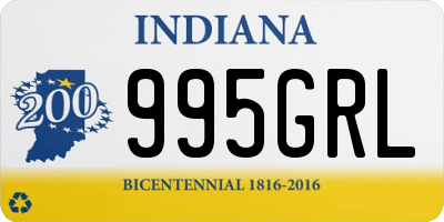 IN license plate 995GRL