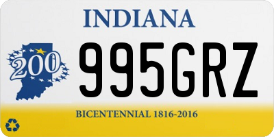 IN license plate 995GRZ