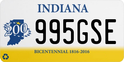 IN license plate 995GSE