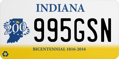 IN license plate 995GSN