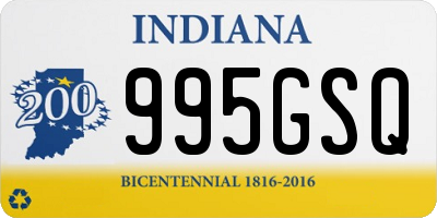 IN license plate 995GSQ