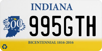 IN license plate 995GTH