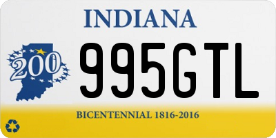 IN license plate 995GTL