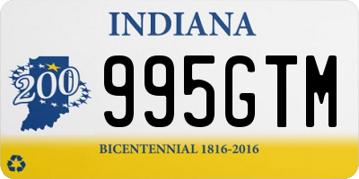 IN license plate 995GTM