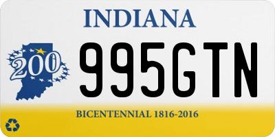 IN license plate 995GTN