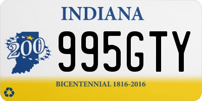 IN license plate 995GTY