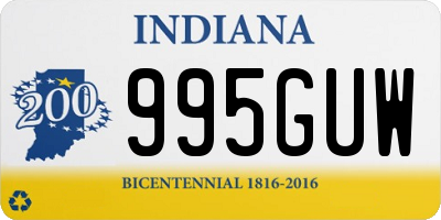 IN license plate 995GUW