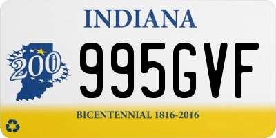 IN license plate 995GVF