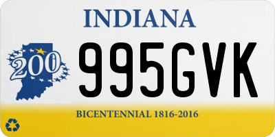 IN license plate 995GVK