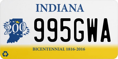 IN license plate 995GWA