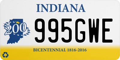 IN license plate 995GWE