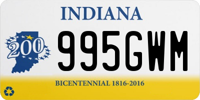 IN license plate 995GWM