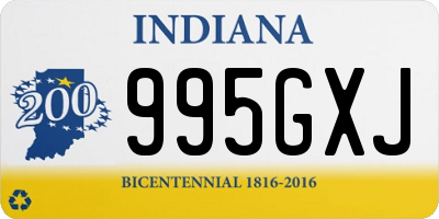 IN license plate 995GXJ