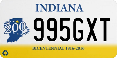 IN license plate 995GXT