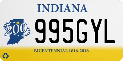 IN license plate 995GYL