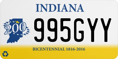 IN license plate 995GYY