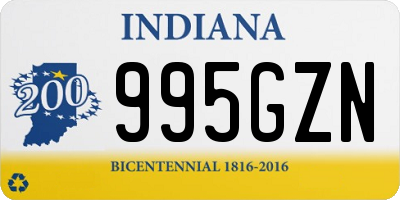 IN license plate 995GZN