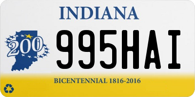 IN license plate 995HAI