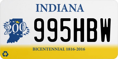 IN license plate 995HBW