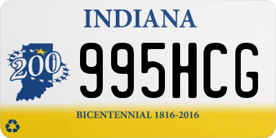 IN license plate 995HCG