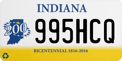 IN license plate 995HCQ