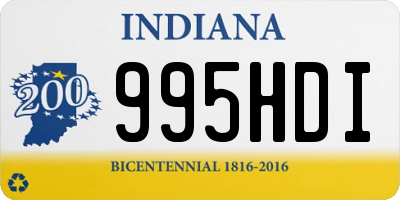 IN license plate 995HDI