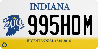 IN license plate 995HDM