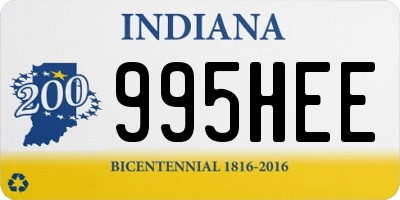 IN license plate 995HEE