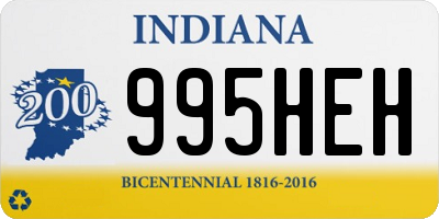 IN license plate 995HEH