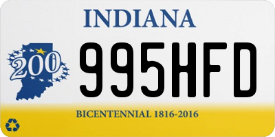 IN license plate 995HFD
