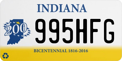 IN license plate 995HFG