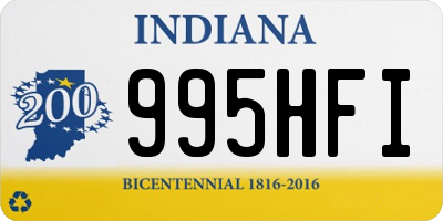 IN license plate 995HFI