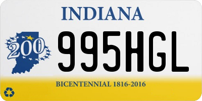 IN license plate 995HGL