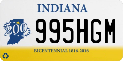 IN license plate 995HGM