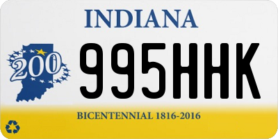 IN license plate 995HHK