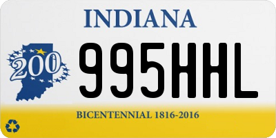 IN license plate 995HHL