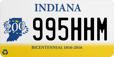 IN license plate 995HHM