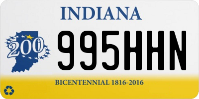 IN license plate 995HHN