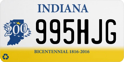 IN license plate 995HJG