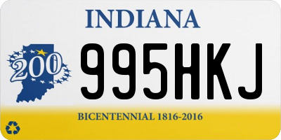 IN license plate 995HKJ