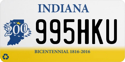 IN license plate 995HKU